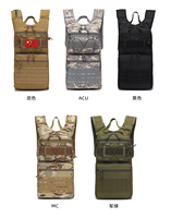 Sac à dos tactique de sport grande capacité multifonction avec poche à eau, fixation MOLLE, unisexe, en polyester, pour l'hydratation