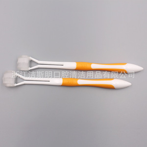 Brosse à dents pour animaux de compagnie, poils souples, poignée antidérapante, outil de nettoyage manuel pour animaux de compagnie - Product Image 1