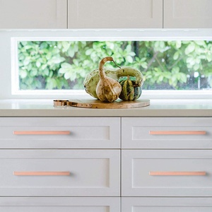 Maniglia e manopola cucina e armadio armadio per la casa cassetto quadrato tirare <span class=keywords><strong>oro</strong></span> rosa maniglia - Product Image 5