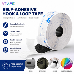 Ruban auto-adhésif <span class=keywords><strong>Velcro</strong></span> 3M 9448A découpé sur mesure, disponible en différentes tailles, pour usage domestique - Product Image 1