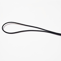 Cordon élastique court de 8 pouces avec mousqueton, résistance maximale à la rupture, noir, mini sangles élastiques résistantes aux UV pour le chargement, la tente, le vélo, le kayak