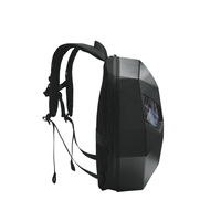 Sac à dos de moto Led Knight avec écran intelligent 3D, sacs à écran LED avec yeux lumineux, coque rigide, lumière œil de démon, sac de casque de moto avec écran LED