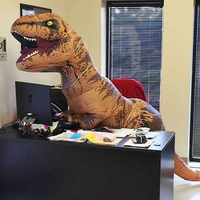 Costume de dinosaure gonflable personnalisé Dino Cosplay adultes enfants Costumes de mascotte d'animal de dragon en gros