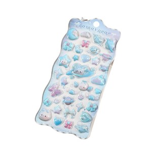 Custom OEM <strong>Childrens</strong> 3D Relief Embossed PVC <strong>Stickers</strong> for Girls Cute Cartoon Anime Decorative Decals Phone Accessories - Product Image 5