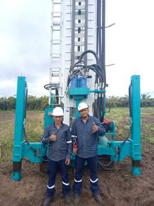 Machine de forage de puits d'eau hydraulique sur chenilles série <span class=keywords><strong>HFJ</strong></span>, profondeur de forage de 200 m, moteur et composants de roulement portables - Product Image 3