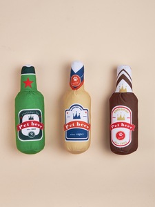 Giocattolo <span class=keywords><strong>di</strong></span> Peluche a Forma <span class=keywords><strong>di</strong></span> Bottiglia <span class=keywords><strong>di</strong></span> Birra per Animali Domestici, Giocattolo da Masticare con Carta Sfrigolante e Suono BB per la Pulizia dei Denti, Giocattolo Interattivo per Cuccioli, Personalizzabile - Product Image 4