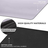 Tapis de yoga ovale en PU sur mesure - Écologique - Épaisseur de 1,5 à 5 mm - Utilisation universelle pour la salle de sport et le fitness