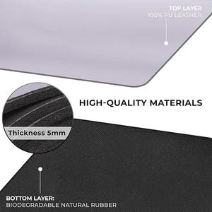 Tapis ovale en PU avec logo personnalisé Ensembles de fitness et de gymnastique naturels respectueux de l'environnement Tapis de yoga en caoutchouc PU à courbe ovale - Product Image 5