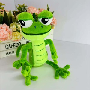 Peluche a Forma di Lucertola Verde Uyeah OEM, Giocattolo Morbido Cartoonesco, Ciondolo a Forma di Rana con Braccia Lunghe, Regalo per Bambini, Bambola di Peluche Personalizzata - Product Image 2