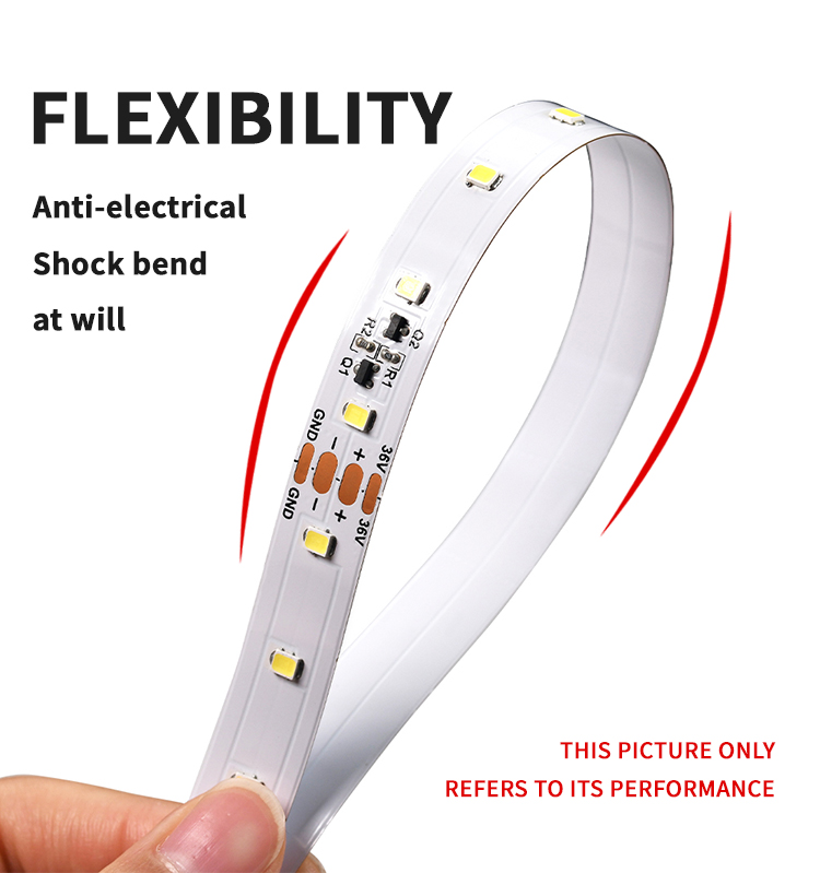 New Product CRI95 DC36V 8.8W 64leds/m 30m/reel SMD 2835 Flexible Led Strip and the Special Price