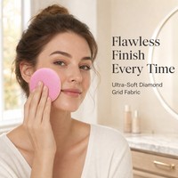 Éponge de maquillage JLY, houppette cosmétique à grille diamantée, éponge à poudre coussin d'air pour fond de teint et poudre libre, utilisation humide et sèche