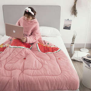Couette d'hiver Offre Spéciale 100% Polyester pour enfants <span class=keywords><strong>et</strong></span> adultes, couette paresseuse avec manches pour cadeau de noël - Product Image 2