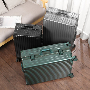 Aluminum Frame <b>Trolley</b> Case 24 Inch With Universal Wheels Durable Travel Luggage For Leisure Travel - Product Image 4