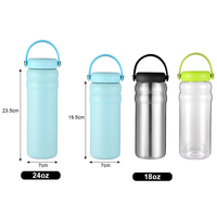 Everich Personnalisé ODM Cloud Design 24oz Tasse à café isolée en acier inoxydable à double paroi Gobelet réutilisable pour café chaud et froid