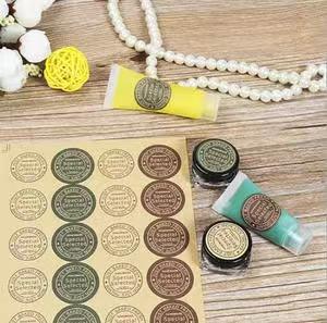 Waterproof PVC PET Roll Sealing <b>Sticker</b> Custom <b>Logo</b> Gift Box Seal <b>Sticker</b> Roll - Product Image 2