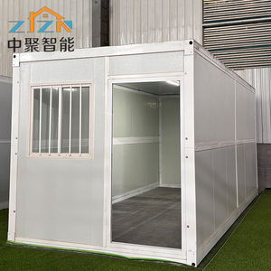 Bâtiment de conteneur de vie, bureau, café, préfabriqué modulaire pliable pas cher, panneau sandwich en acier de 20 pieds - Product Image 2