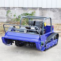 Tondeuse à gazon robotisée télécommandée CE EPA à chenilles pour travaux agricoles, jardins, pentes et vergers