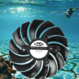 100mm Frameloze DC Ventilator met 2-kogel/FDB lager, plastic DC centrifugaal ventilator voor aquacultuur controller 100x100x15mm - Product Image 1