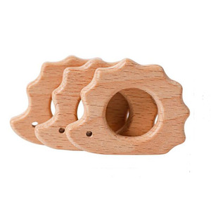 Juguete de dentición de madera con forma de dinosaurio para bebés, hecho a mano, <span class=keywords><strong>mordedor</strong></span> para bebés - Product Image 3