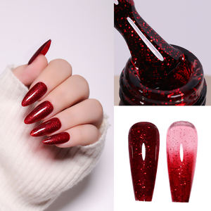 定制24色凝胶颜色指甲红色霓虹凝胶指甲油散装专业套装 - Product Image 4