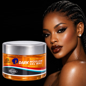 Gel Fijador para el Cabello de 250 ml, Color Negro Marroquí, con Aceite de Coco, Fijación Máxima, Sin Residuos, para Trenzas, Rastas y Cabello Afro - Product Image 1