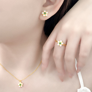 Diseño original S925 Plata Perla de agua dulce con incrustaciones de circonio anillo ajustable abierto joyería de alta calidad al por mayor - Product Image 5