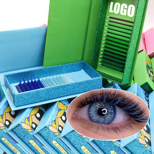 Dropshipping Color Eyelash Extension Products Vegan Eco Friendly Lash Extension Trays Super Matter Dark Lash Extensions - Product Image 5