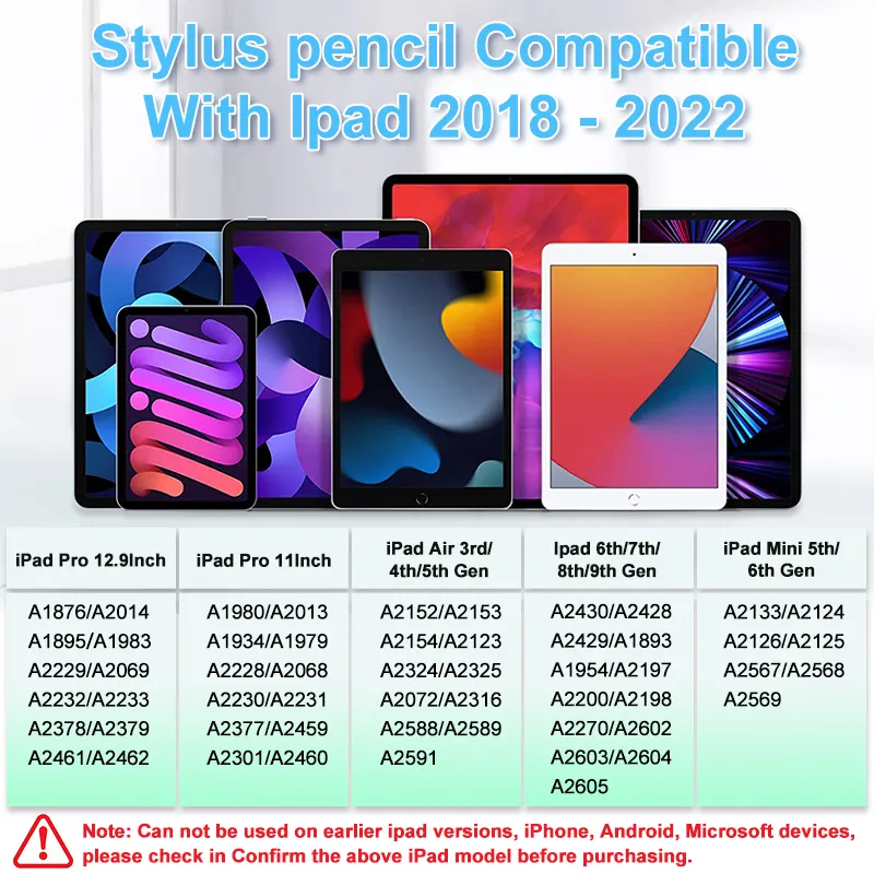 Stilo intelligente per Ipad matita Apple di seconda generazione di ricarica magnetica Wireless Lapiz Tactil penna per Tablet