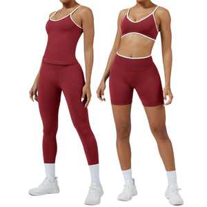 <span class=keywords><strong>Abbigliamento</strong></span> da Yoga <span class=keywords><strong>aderente</strong></span> <span class=keywords><strong>aderente</strong></span> sportivo con chiusura a colori a colori da donna <span class=keywords><strong>abbigliamento</strong></span> da Yoga sportivo da corsa ad asciugatura rapida - Product Image 2