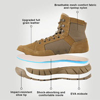 Bottes tactiques en nylon Cordura Ripstop, bottes de combat en daim pleine fleur, HydroGuard, imperméables, antidérapantes, chaussures de patrouille