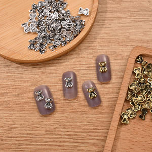 Lindo oso <span class=keywords><strong>Panda</strong></span> Retro <span class=keywords><strong>uñas</strong></span> pegatinas Metal DIY <span class=keywords><strong>uñas</strong></span> accesorios al por mayor - Product Image 4