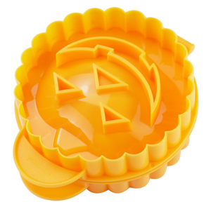 Vente en gros de découpoirs à biscuits écologiques en plastique manuels en forme de pomme et de citrouille, moule à tartelettes pour les fêtes de Noël et d'Halloween, outils pour gâteaux - Product Image 1