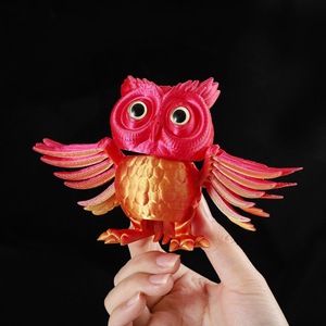 Ornement d'hibou articulé imprimé en 3D 2026, inspiré de l'école de magie, pour la décoration intérieure |   Décoration interactive de chambre et cadeau pour enfant - Product Image 3