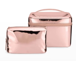 กระเป๋าเครื่องสำอางหนังวีแกนเก็บอุณหภูมิแบบพกพามีซิปกันน้ำกระเป๋าเดินทางขนาดใหญ่หรูหราออกแบบได้ตามต้องการ - Product Image 6