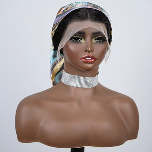 13x4 bện ren phía trước phần giữa cho Headband Tóc Giả 100% Trinh Nữ tóc con người ren phía trước bện tự nhiên Pre nhổ chân tóc - Product Image 1