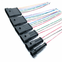 Konektor Otomotif TE AMP Superseal Seri 1.5MM Tahan Air 1 2 3 4 5 6 Pin, Kabel Harness Perakitan untuk Truk Scania
