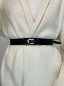 <span class=keywords><strong>Ceinture</strong></span> de <span class=keywords><strong>taille</strong></span> ovale en alliage haut de gamme pour femmes <span class=keywords><strong>Ceinture</strong></span> en <span class=keywords><strong>cuir</strong></span> tendance décontractée pour jupes robes et manteaux - Product Image 2