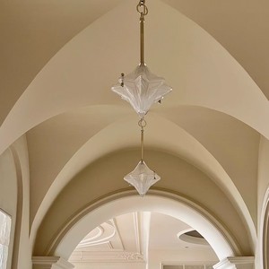 Lámpara de Techo para Pasillo, Forma de Estrella, Cuerpo Dorado, Fuente de Luz LED E27, Control por Interruptor, Lámpara de Techo para Entrada de Casa - Product Image 3