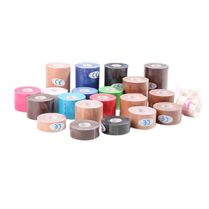 Bande de rayonne de sport, bande de kinésiologie pré coupée <span class=keywords><strong>genou</strong></span>, bande de sport physio dans la boîte - Product Image 5