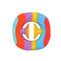 Nouveau Balle de massage anti-stress de haute qualité pour exercices des doigts, en silicone avec ventouse, vente en gros, couleur rouge, anneau de décompression