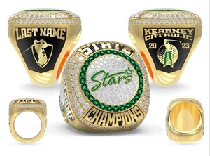 2026. Customized Youth Sports Champion <b>Ring</b> Enamel <b>Ring</b> Youth Baseball Champion <b>Ring</b> - Product Image 4