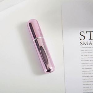 <b>Mini</b> 5Ml Aluminum Glass Atomizer Empty Travel <b>Spray</b> Refillable Fine Mist <b>Spray</b> <b>Bottle</b> Custom Color Custom Logo Essential Oils - Product Image 1