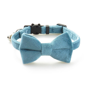 首輪調整可能なベルベット小型犬猫用首輪 - Product Image 4