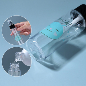 Flacon pulvérisateur vide Lameila 30-100 ml en PET avec logo personnalisé, buse noire et capuchon en plastique <span class=keywords><strong>blanc</strong></span> pour soins de la peau et voyage LM726-731 - Product Image 2