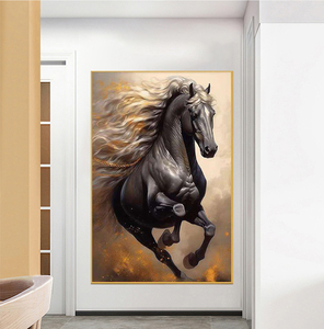 Prix de gros Animal Cheval Peinture Courir Cheval Art Encadré Impressions sur Toile Art Peinture Murale - Product Image 4