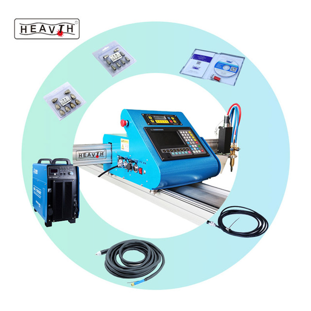 China Manufacturer's Portable CNC Plasma Sheet Metal Cutting Machine 220V with Stepper Motor and Gear Core Components