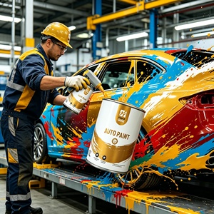Approvisionnement direct d'usine Eco  <span class=keywords><strong>Peinture</strong></span> automobile liquide époxy personnalisée aux tons pastel, application rapide  <span class=keywords><strong>Peinture</strong></span> en aérosol pour voiture à séchage rapide - Product Image 4