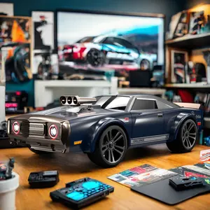 Hot Scy 16303 Q142 1/14 2.4G 4wd Hoge Snelheid Rtr Off-Road Drift Auto Rc Platte Running Muscle Car Met Retro Led Light Rc Auto 'S