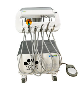 Unità dentale portatile di lusso BL-610C con il compressore d'aria 12L, carrello mobile del dentista, strumento della clinica medica - Product Image 1