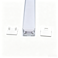 Profilé LED en aluminium sur mesure pour éclairage de plafond, extrusion de profilé LED en aluminium avec couvercle en PC